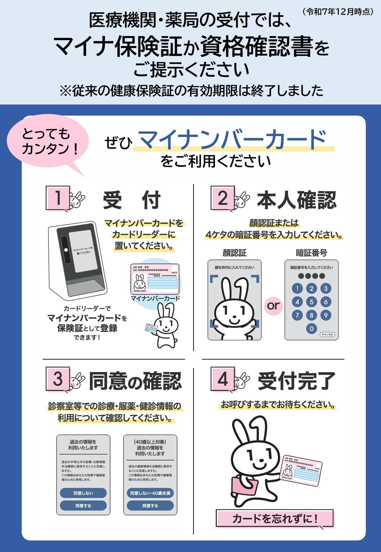 マイナンバーカード保険証を利用しない場合　リーフレット　案内